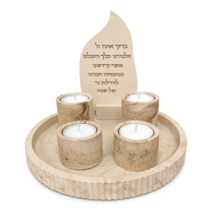 סט פמוטים "להבת קרם" - תצוגה ראשית | פמוטים מעוצבים Pamotim